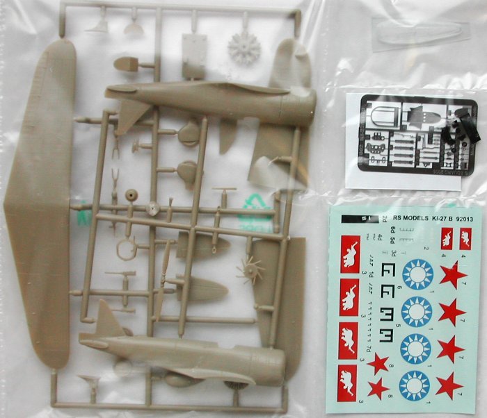 Nakajima Ki-27b (China,Thailand,Russia) 1/72 RS Models 1
