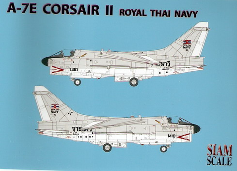 A-7E Corsair II Royal Thai Navy 1/72 Decal