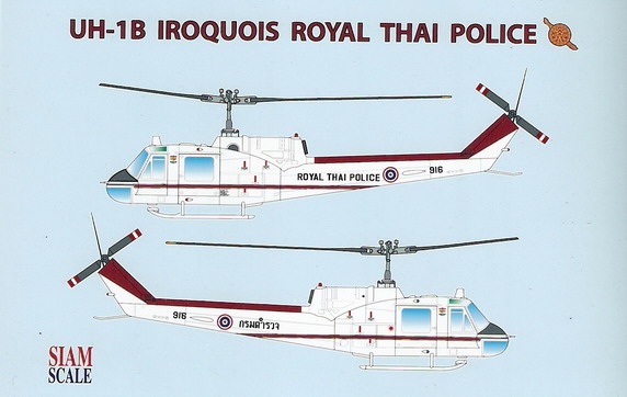 UH-1B Royal Thai Police 1/32 Decal