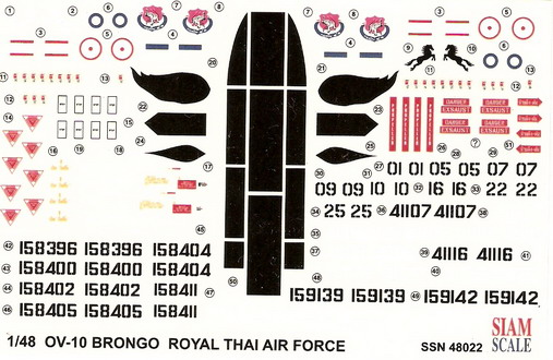 OV-10 Bronco Royal Thai Air Force 1/48 Decal 1