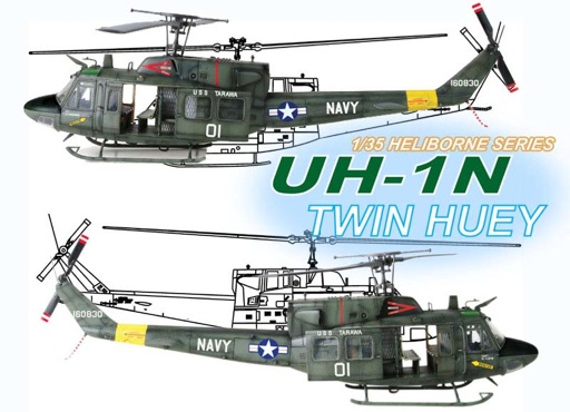 UH-1N Twin Huey 1/35 Panda Models 2