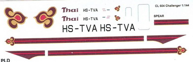 CL-604 Challenger Thai 1/144 Decal for Revell 1