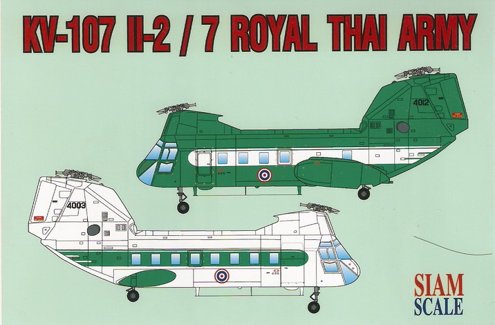 KV-107II-2 Royal Thai Army 1/72 Decal