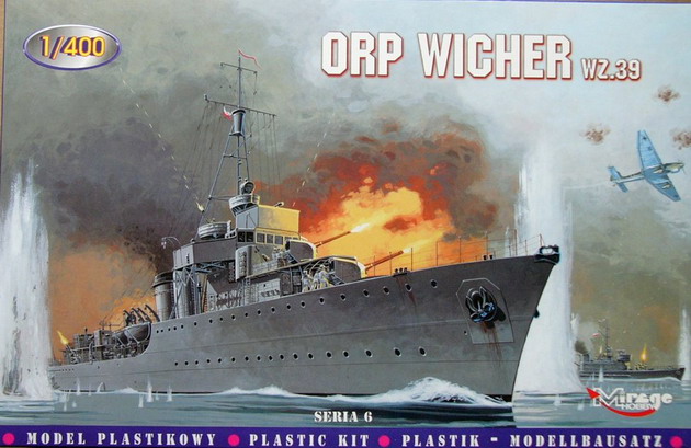 ORP WICHER wz.39 destroyer 1/400 Mirage