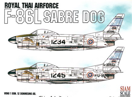 F-86L Sabre Dog RTAF 1/48 Decal