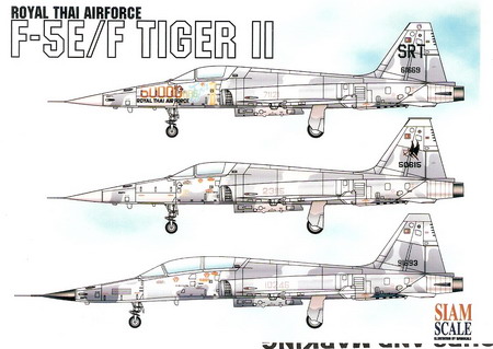 F-5E/F Tiger II RTAF 1/48 Decal