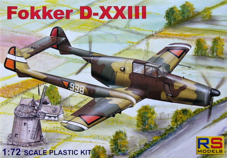 Fokker D-XXIII Dutch Fighter WWII 1/72 RS Model