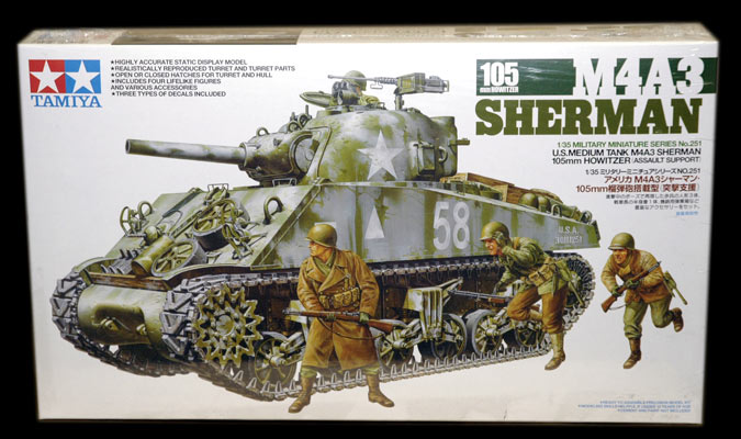 M4A3 Shearman 105mm Howitzer 1/35 Tamiya