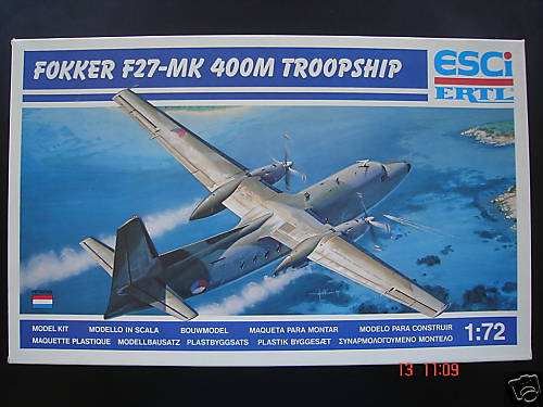 Fokker F27 400M 1/72 Esci + Siam Scale decal