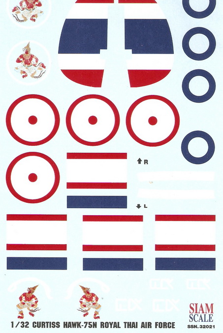 Hawk 75N RTAF 1/32 Decal 1