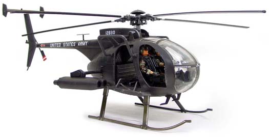 MH-6 Little Bird Night Stalker Helicopter BBI Elite Force 1/18