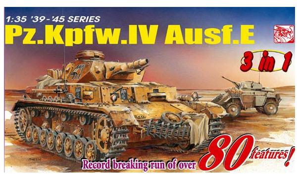 Pz.Kpfw.IV Ausf.E (3 in 1) 1/35 Dragon