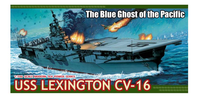 USS Lexington CV-16 1/700 Dragon