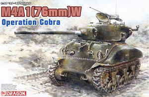 Sherman M4A1(76)W Operation Cobra 1/35 Dragon