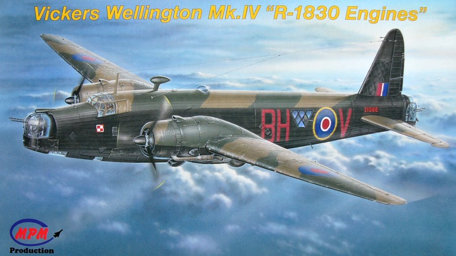 Vickers Wellington Mk.IVI \'R-1830 Engines\' 1/72 MPM