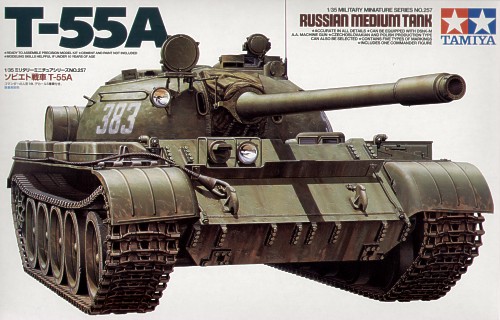 Russian Medium Tank T-55A 1/35 Tamiya