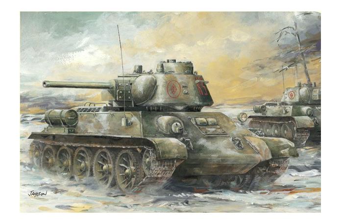T-34/76 Mod.1943 w/Commander Cupola no.183 Factory 1/35 Dragon