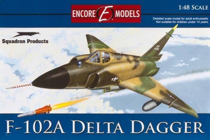 F-102A Delta Dagger 1/48 Encore Models + Walkaround + In Action book