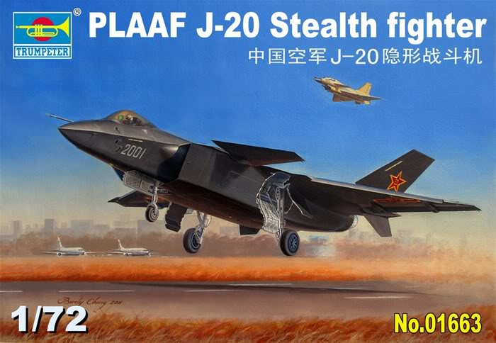 J-20 Fighter `Black Ribbon 1/72 Trumpeter
