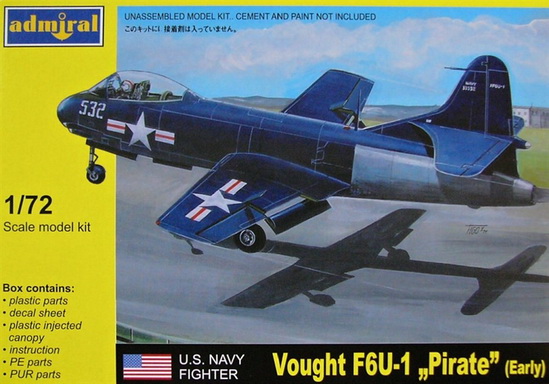 Vought F6U-1 PIRATE (Early) 1/72 AZ Model-Admiral