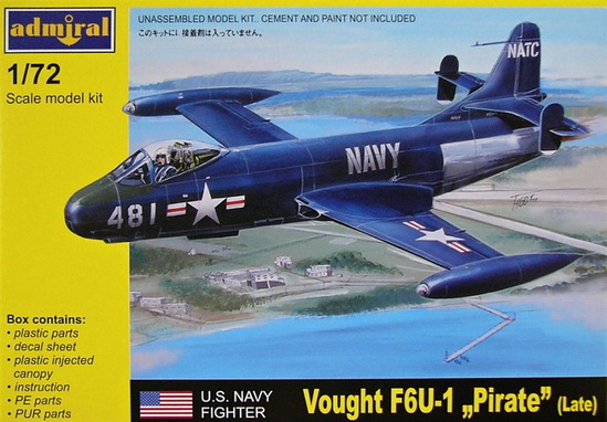 Vought F6U-1 PIRATE (Late) 1/72 AZ Model-Admiral