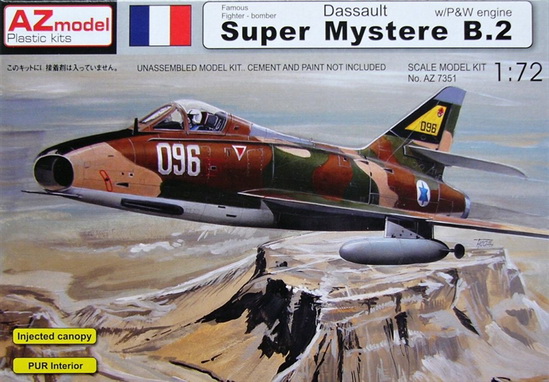 Dassault Super Mystere B.2 (Iz/PW) 1/72 AZ Model