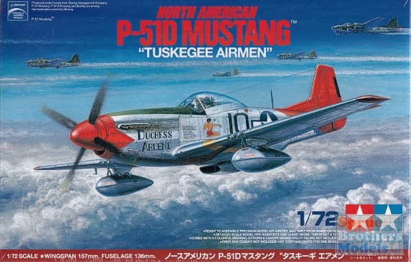 North American P-51D Mustang Tuskegee Airmen 1/72 Tamiya