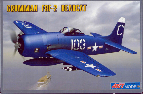 Grumman F8F-2 BEARCAT naval fighter 1:72 Art Model