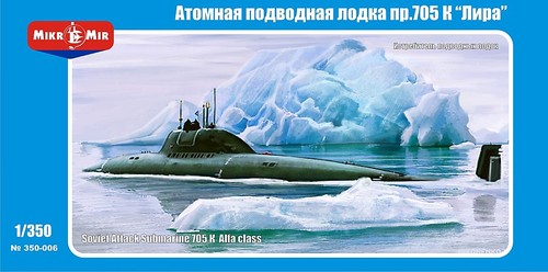 705 K Alfa class (Lira) soviet attack submarine - 1/350 MikroMir