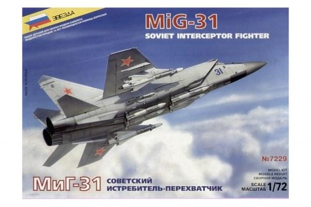 Mikoyan MiG-31 Russian modern interceptor 1/72 Zvezda