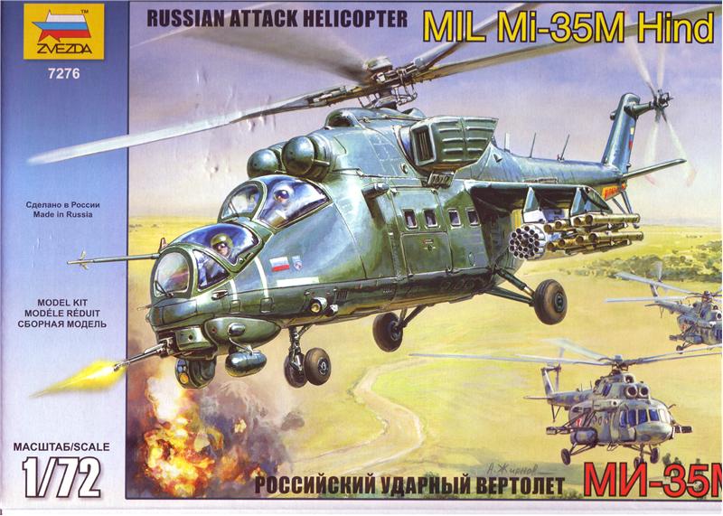 Mi Mi-35 Soviet helicopter Flying tank 1/72 Zvezda