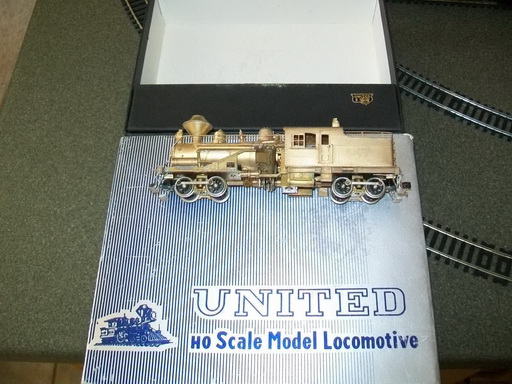 หัวรถจักรทองเหลือง Heisler Geared Locomotive HO Scale United/PFM