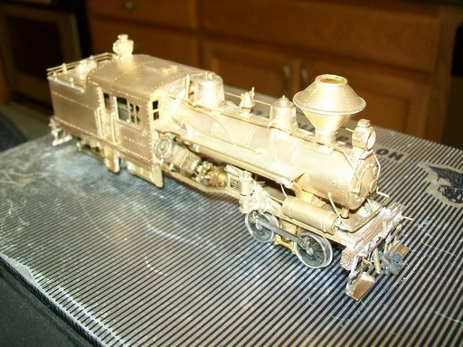 หัวรถจักรทองเหลือง Heisler Geared Locomotive HO Scale United/PFM 3