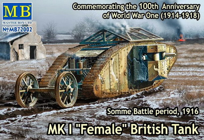 MK I Female British Tank 1916 1/72 Master box