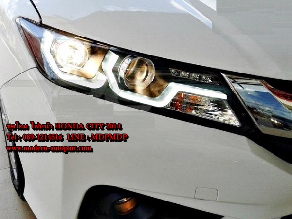 ชุดโคมไฟหน้า Honda City 2014 ไฟหน้า