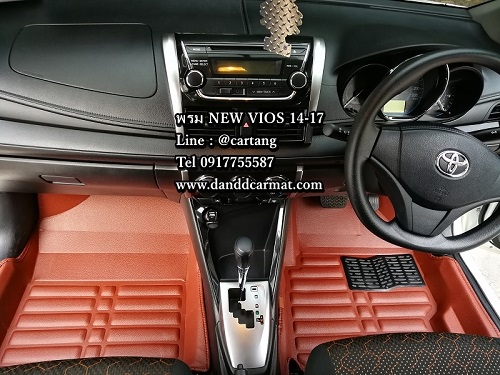 พรมปูพื้นรถยนต์ 5D NEW VIOS 2013 - 2017 1