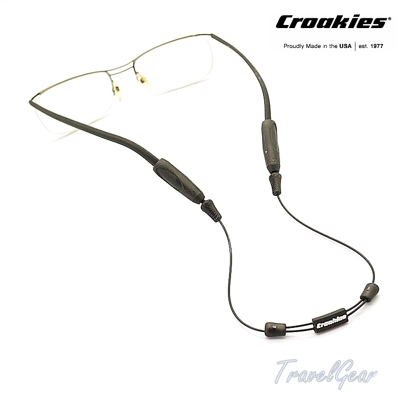 สายคล้องแว่นตา Croakies รุ่น ARC Endless 16quot; XL/XXL Black