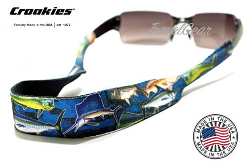 สายคล้องแว่นตา Croakies XL Print รุ่น Offshore Blue