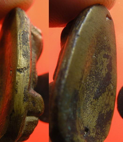 พระเครื่อง พระปิดตาหล่อโบราณ เนื้อทองเหลือง 1