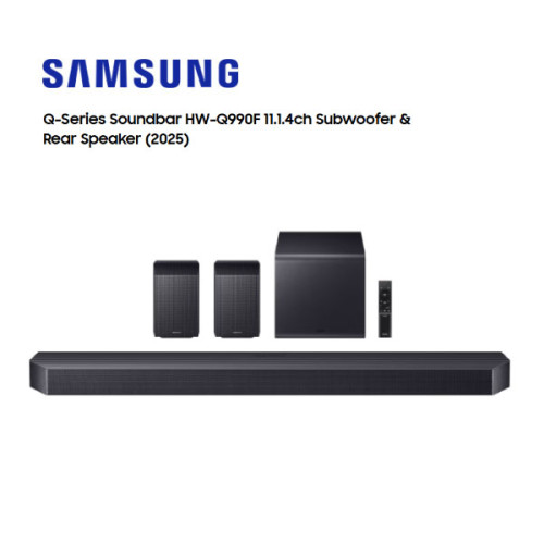 Samsung Soundbar HW-Q990F รุ่น HW-Q990F/XT 11.1.4ch Subwoofer & Rear Speaker Q-Series (2025)