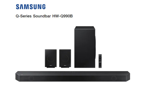 Samsung Soundbar รุ่น HW-Q990B Q-Series ระบบเสียง 11.1.4 CH ให้กำลังเสียง 656W