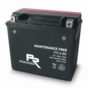 YTX12 -BS : Maintenance-free Motorcycle Battery