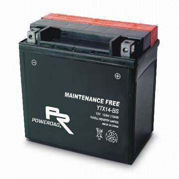 YTX14 -BS : Maintenance-free Motorcycle Battery