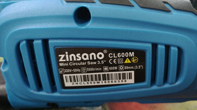 เลื่อยวงเดือนขนาดเล็ก3.5นิ้ว CL600M ZINSANO 6