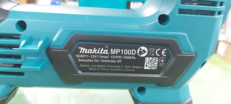 ปั๊มลมไร้สาย12V MP100DZ MAKITA 3