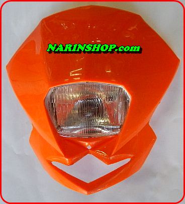 หน้ากาก ทรง KTM มีสีส้ม,ขาว,ดำ