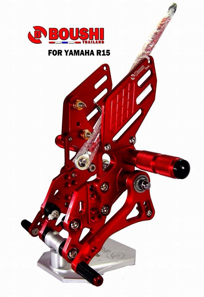 เกียร์โยงปรับระดับ อลูมิเนียม Yamaha R15 มีสีเงิน  งาน Boushi 7