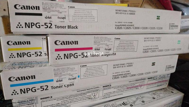 TONER CANON NPG 52 หมึกเครื่องถ่ายเอกสารมี CANON ADVANCE C2020, C2020H,2025H, C2030H