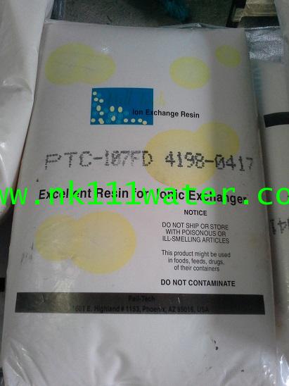 สารกรองเรซิ่นแคทไอออน ( Cation Resin )  ยี่ห้อ Pall Tech PTC-107FD