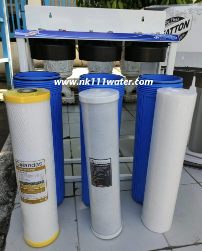เครื่องกรองน้ำบิ๊กบลู3ขั้นตอน 20นิ้ว (BigBlue 3ขั้นตอน) ทรีทตัน Treatton
